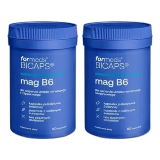 2x Formeds BICAPS MAG B6 Cytrynian MAGNEZ + B6 Mięśnie SKURCZE KOŚCI 60 kap — zdjęcie 1