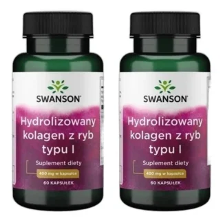 2x Hydrolizowany Kolagen Rybi Typu I Fish Collagen STAWY KOŚCI Skóra Włosy — zdjęcie 1