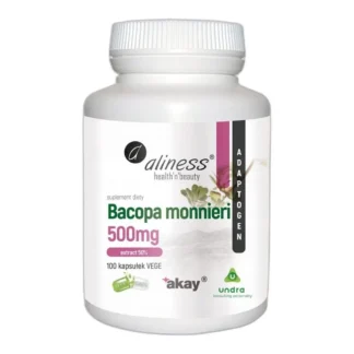 Aliness BACOPA MONNIERI Ekstrakt 50% Bakopa Bakozydy PAMIĘĆ Układ nerwowy — zdjęcie 1