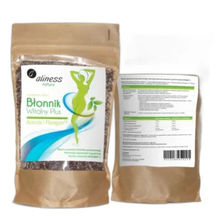 Aliness BŁONNIK WITALNY PLUS Babka płesznik i jajowata Acerola TRAWIENIE — zdjęcie 1
