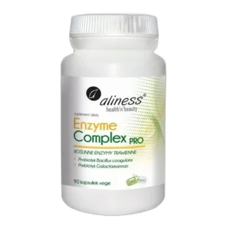 ALINESS Enzyme Complex PRO ENZYMY TRAWIENNE ROŚLINNE 90KAP TRAWIENIE JELITA — zdjęcie 1