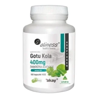 Aliness GOTU KOLA WĄKROTKA AZJATYCKA 60 kaps PAMIĘĆ KONCENTRACJA Trawienie — zdjęcie 1