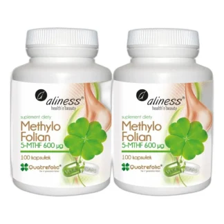 Aliness KWAS FOLIOWY Methylo Folian 5-MTHF CIĄŻA Homocysteina 2x 100 KAPS — zdjęcie 1