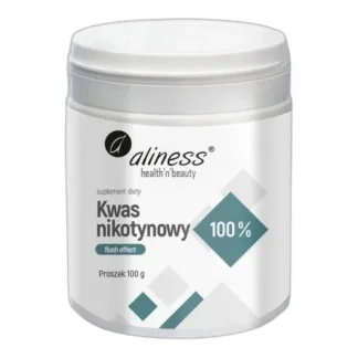 ALINESS Kwas NIKOTYNOWY NIACYNA Witamina B3 FLUSH 100g Energia Metabolizm — zdjęcie 1