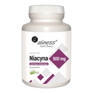 Aliness NIACYNA Amid KWAS NIKOTYNOWY WITAMINA B3 DEPRESJA ENERGIA 100 kaps — zdjęcie 1