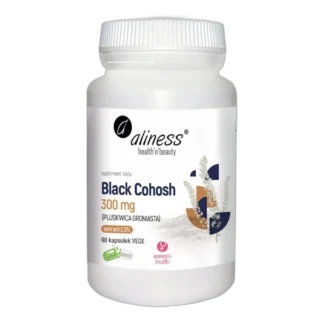 Aliness PLUSKWICA GRONIASTA Black Cohosh 300 mg 90 kaps OBJAWY MENOPAUZY — zdjęcie 1