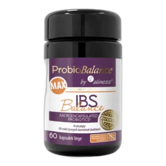 ALINESS ProbioBalance MAX PROBIOTYK IBS Balance 10 mld 4 szczepów 60 kaps. — zdjęcie 1