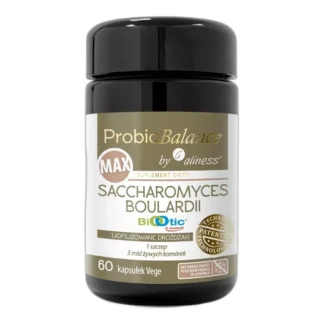 Aliness ProbioBalance MAX probiotyk Saccharomyces Boulardii 5 mld 60 kaps — zdjęcie 1
