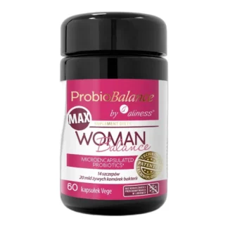 Aliness ProbioBalance MAX Woman Balance probiotyk dla kobiet 20 mld 60 kaps — zdjęcie 1