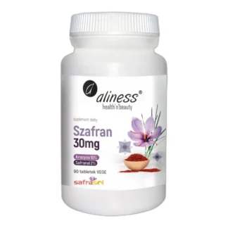 Aliness SZAFRAN EKSTRAKT 30 mg 90 tabl. Koncentracja Depresja Nastrój STRES — zdjęcie 1