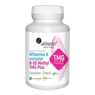Aliness WITAMINA B COMPLEX METYLOWANA B-50 TMG 100 kap UKŁAD NERWOWY B3 B12 — zdjęcie 1