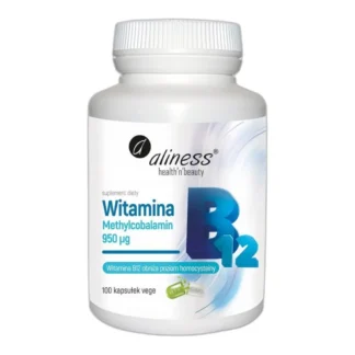 Aliness WITAMINA B12 950mcg Metylokobalamina 100 kaps Układ nerwowy Energia — zdjęcie 1