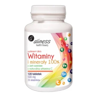 Aliness WITAMINY I MINERAŁY Multiwitamina Selen Jod Żeń-szeń Witamina C — zdjęcie 1