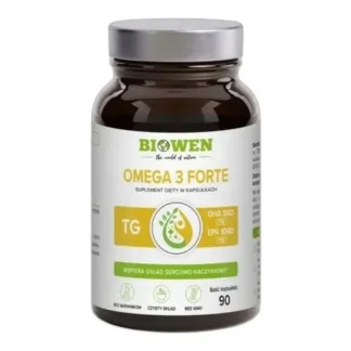 BIOWEN FISH OMEGA-3 FORTE EPA 1000mg DHA 500mg 90 kaps SERCE MÓZG Odporność — zdjęcie 1