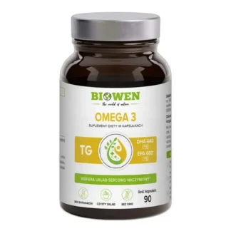 Biowen FISH OMEGA-3 Kwasy EPA 660 mg i DHA 440 mg 90 kaps. SERCE MÓZG WZROK — zdjęcie 1