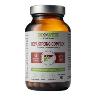 Biowen Hepa Strong Complex+ 90 kaps REGENERACJA WĄTROBY Ostropest Karczoch — zdjęcie 1