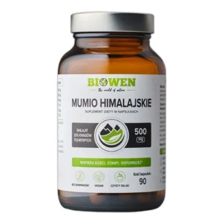 Biowen MUMIO HIMALAJSKIE SHILAJIT + Witamina C D3 Odporność Energia STRES — zdjęcie 1