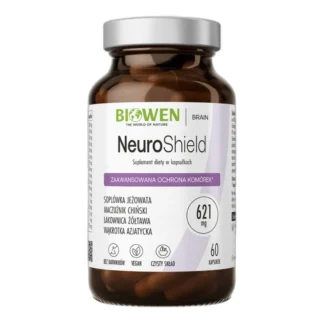 BIOWEN NeuroShield LION'S MANE CORDYCEPS REISHI Gotu Kola PAMIĘĆ MÓZG STRES — zdjęcie 1