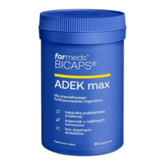 FORMEDS BICAPS ADEK MAX Witamina A D3 E K2 MK7 - 60 KAPS - ODPORNOŚĆ WZROK — zdjęcie 1