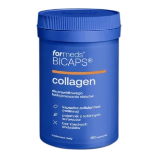 Formeds Bicaps Collagen KOLAGEN Prolina WITAMINA C 60 kap KOŚCI STAWY skóra — zdjęcie 1