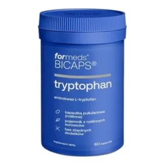 FORMEDS BICAPS L-TRYPTOFAN 500 mg 60 kap DOBRY SEN SPOKÓJ RELAKS Serotonina — zdjęcie 1