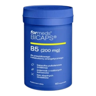 Formeds Bicaps WITAMINA B5 200 mg KWAS PANTOTENOWY 60 kaps. Układ Nerwowy — zdjęcie 1