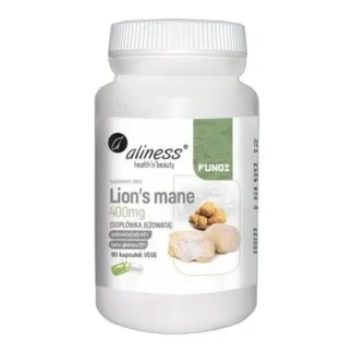 LION'S MANE 400 mg Soplówka Jeżowata PAMIĘĆ KONCENTRACJA Trawienie 90 KAPS — zdjęcie 1