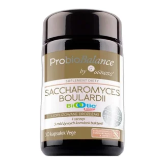 Probiotyk Aliness Saccharomyces Boulardii 5mld 30kaps jelita biegunka — zdjęcie 1