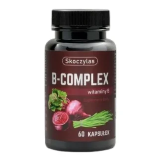 SKOCZYLAS B COMPLEX + Ekstrakt z buraka 60 kap ZMĘCZENIE WŁOSY SERCE PAMIĘĆ — zdjęcie 1