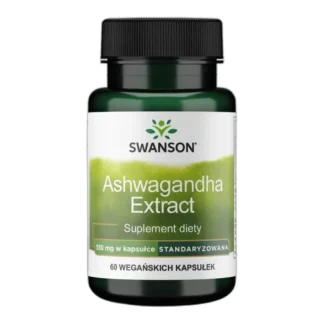 Swanson ASHWAGANDHA ekstrakt 550 mg 60 kaps STRES PAMIĘĆ DEPRESJA Krążenie — zdjęcie 1