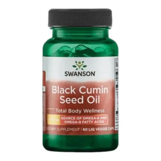 Swanson CZARNUSZKA Olej z nasion czarnego kminu 60 kap Tymochinon Odporność — zdjęcie 1