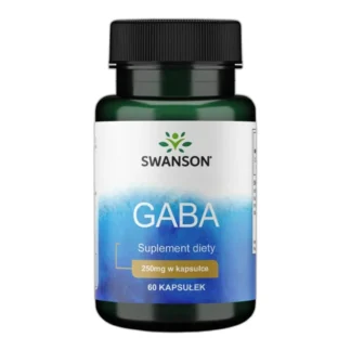 Swanson GABA 250 mg 60 kap Nastrój SEN Koncentracja Kwas gamma-aminomasłowy — zdjęcie 1