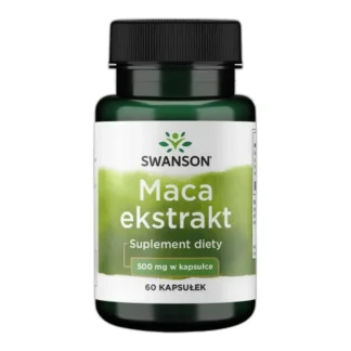 Swanson MACA EKSTRAKT 500 MG 60 KAPS PAMIĘĆ ENERGIA SEKS LIBIDO WZMOCNIENIE — zdjęcie 1