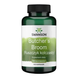 Swanson RUSZCZYK KOLCZASTY 470mg 100cap KRĄŻENIE Żylaki Obrzęki nóg Skurcze — zdjęcie 1