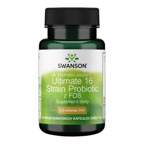 Swanson ULTIMATE PROBIOTYK 16 RODZAJÓW + MINERAŁY 60 kaps JELITA Trawienie — zdjęcie 2