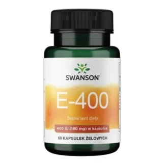Swanson Witamina E 400 IU - 60 kaps. — zdjęcie 1